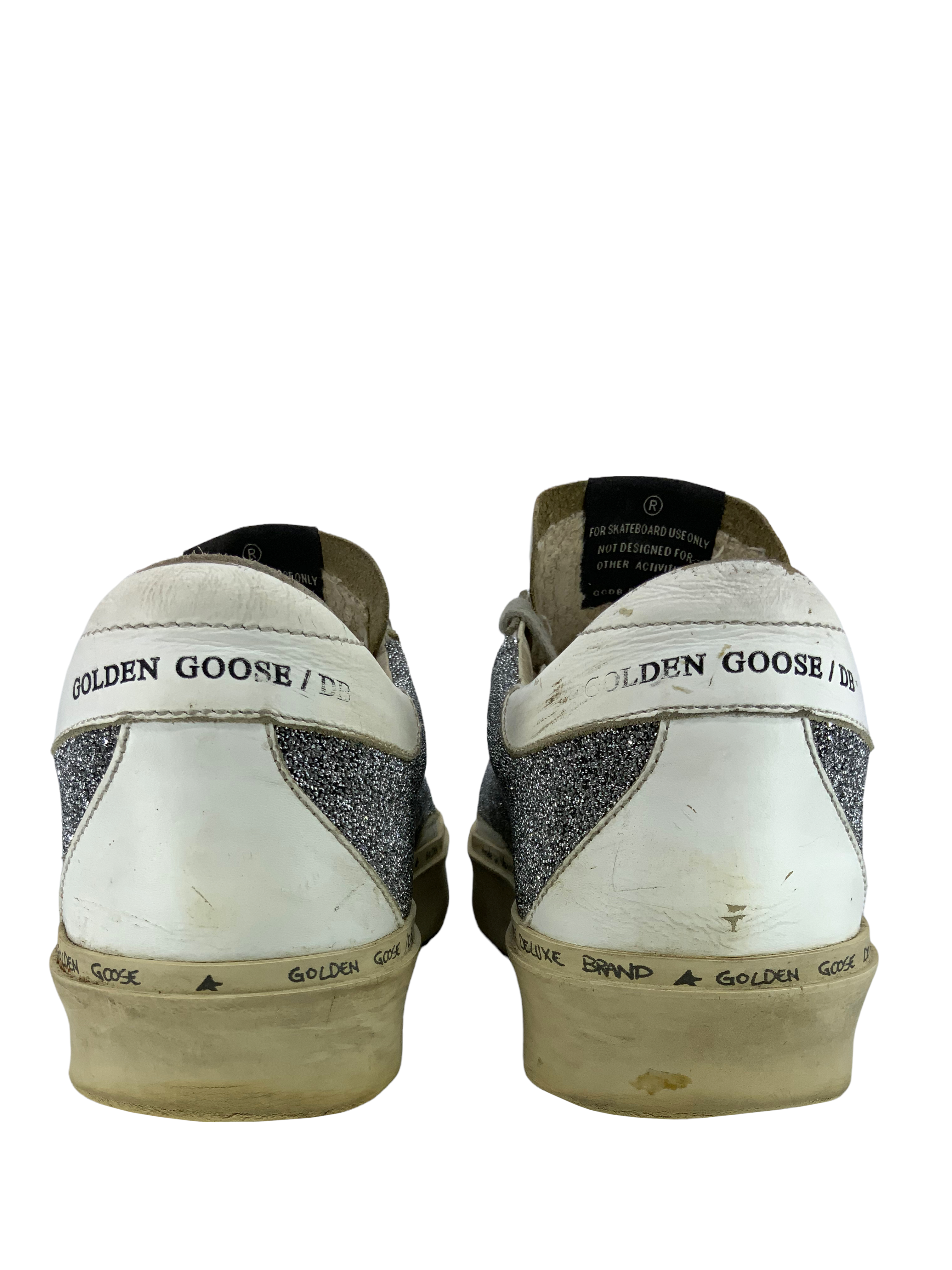 Golden Goose Superstar Glitter Sneakers Size 7.