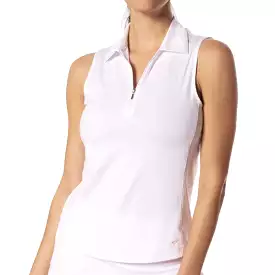 Golftini Sleeveless White Polo