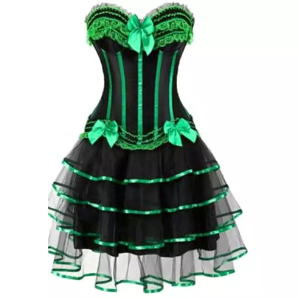 Green Corset Dress Drag Martina