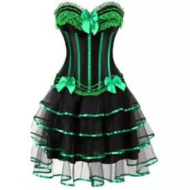 Green Corset Dress Drag Martina