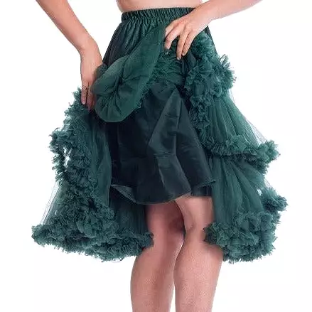 Green Vintage Rockabilly 50s Petticoat Skirt - Extra Long