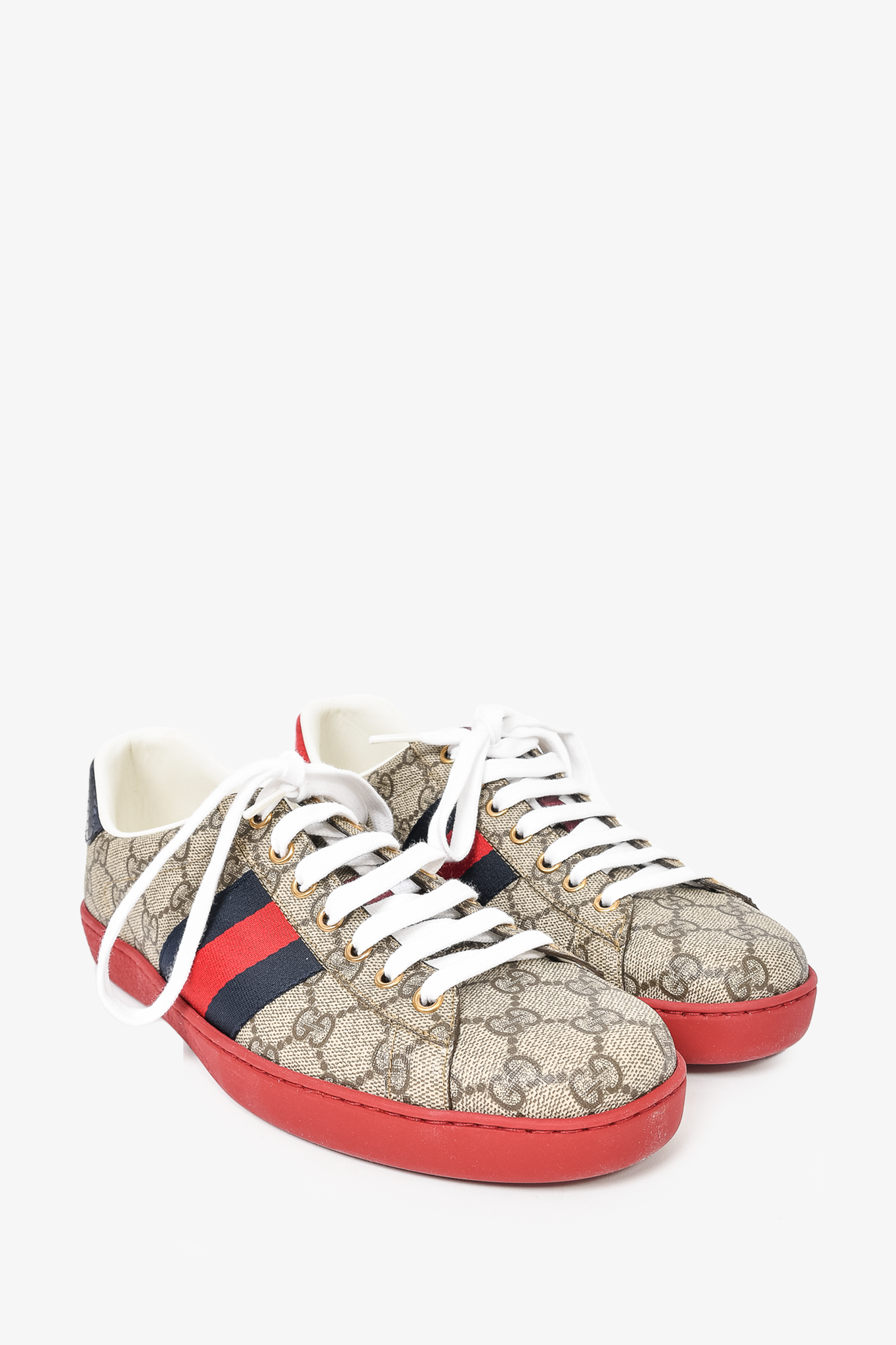 Gucci GG Supreme Ace Low Top Sneakers size 7.5