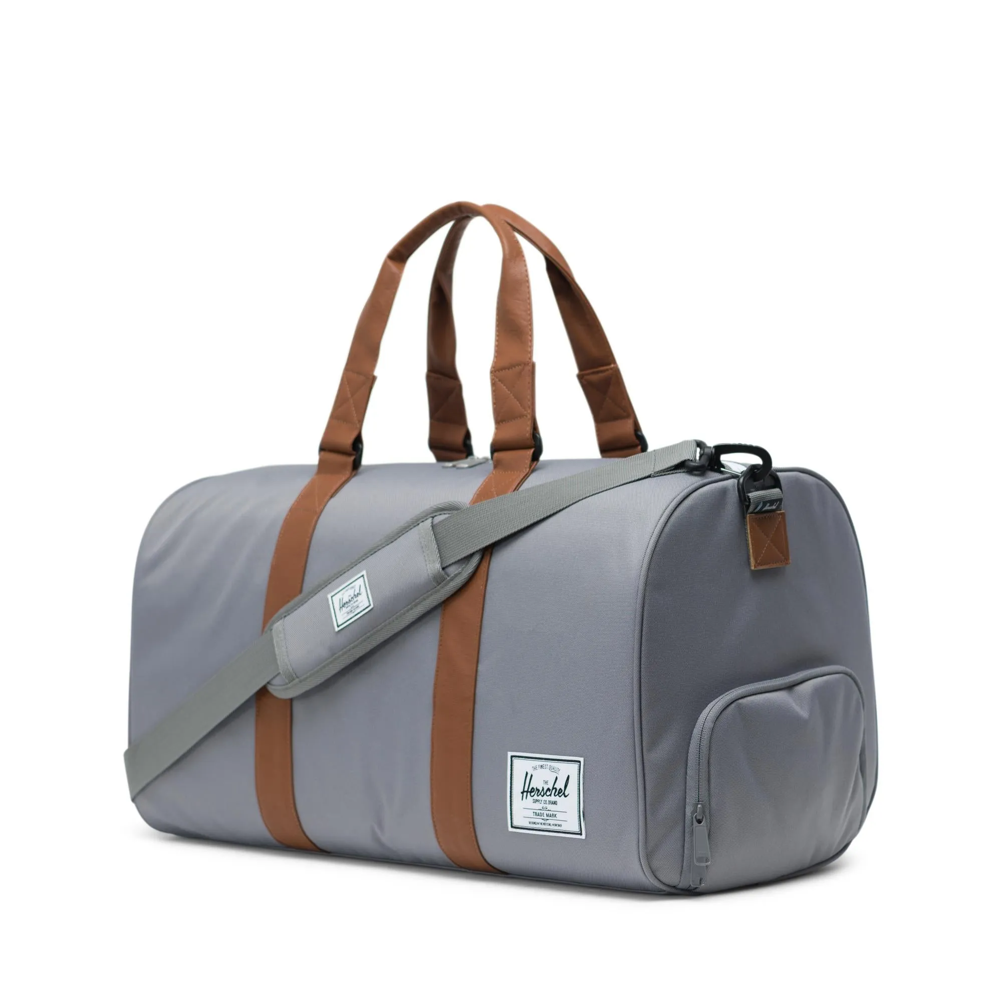 Herschel Novel Synthetic Leather Grey/Tan