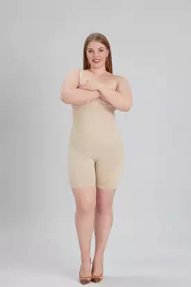 High Waisted Shapewear Shorts in Nude