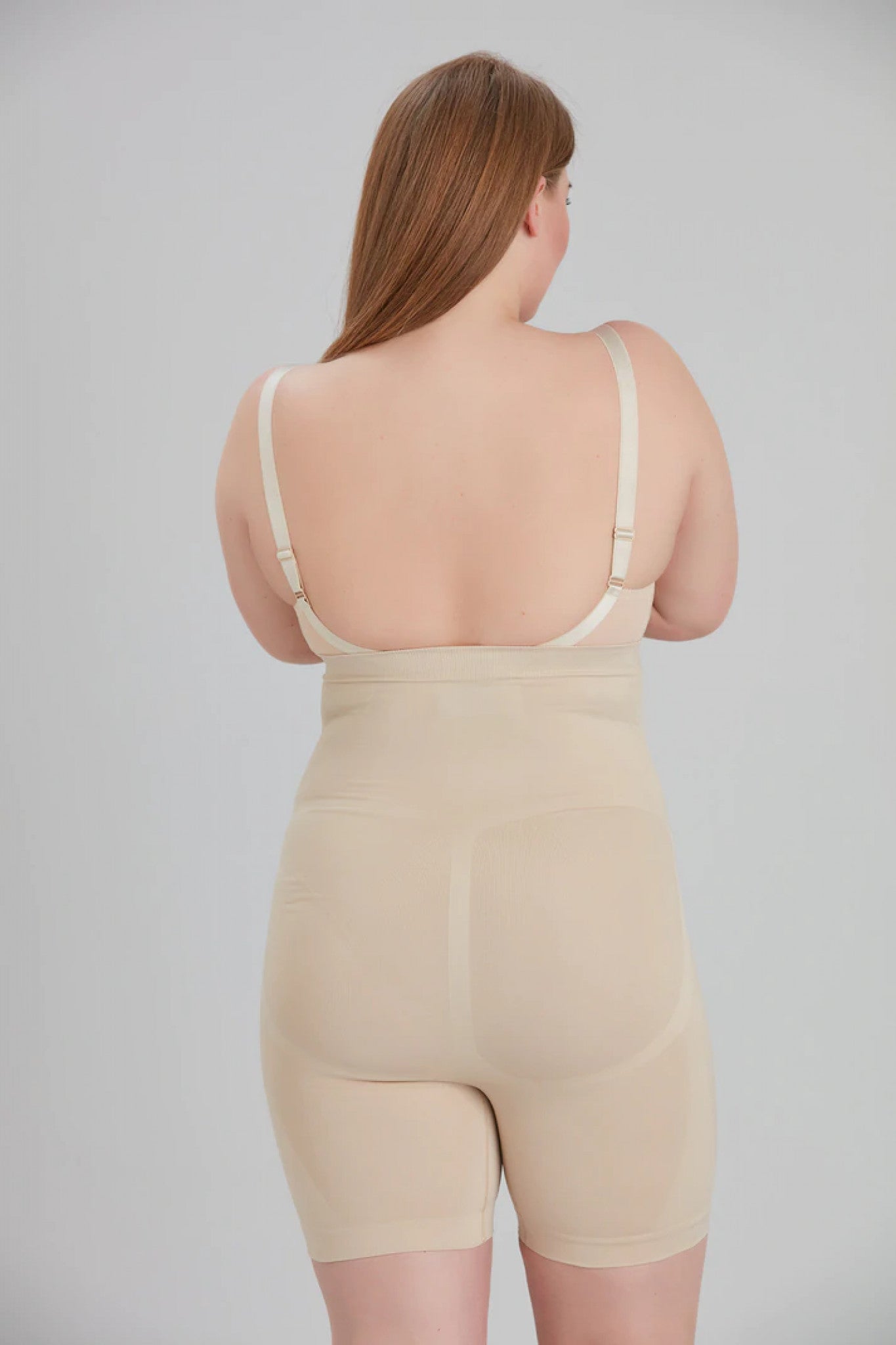 High Waisted Shapewear Shorts in Nude