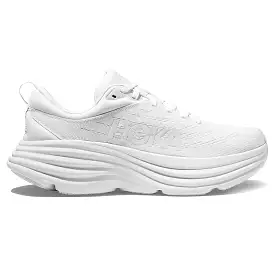 Hoka Bondi 8 White Women's Running Shoes