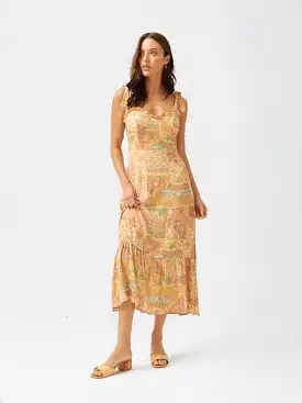 Honey-colored Indy Midi Dress