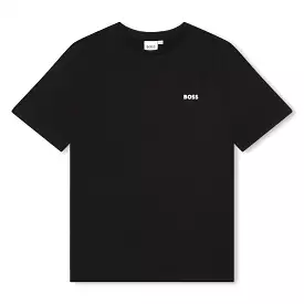 Hugo Boss Boys Black Logo T-Shirt J25P23-09B