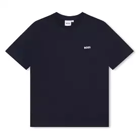 Hugo Boss Boys Navy Logo T-Shirt - J25P23-849