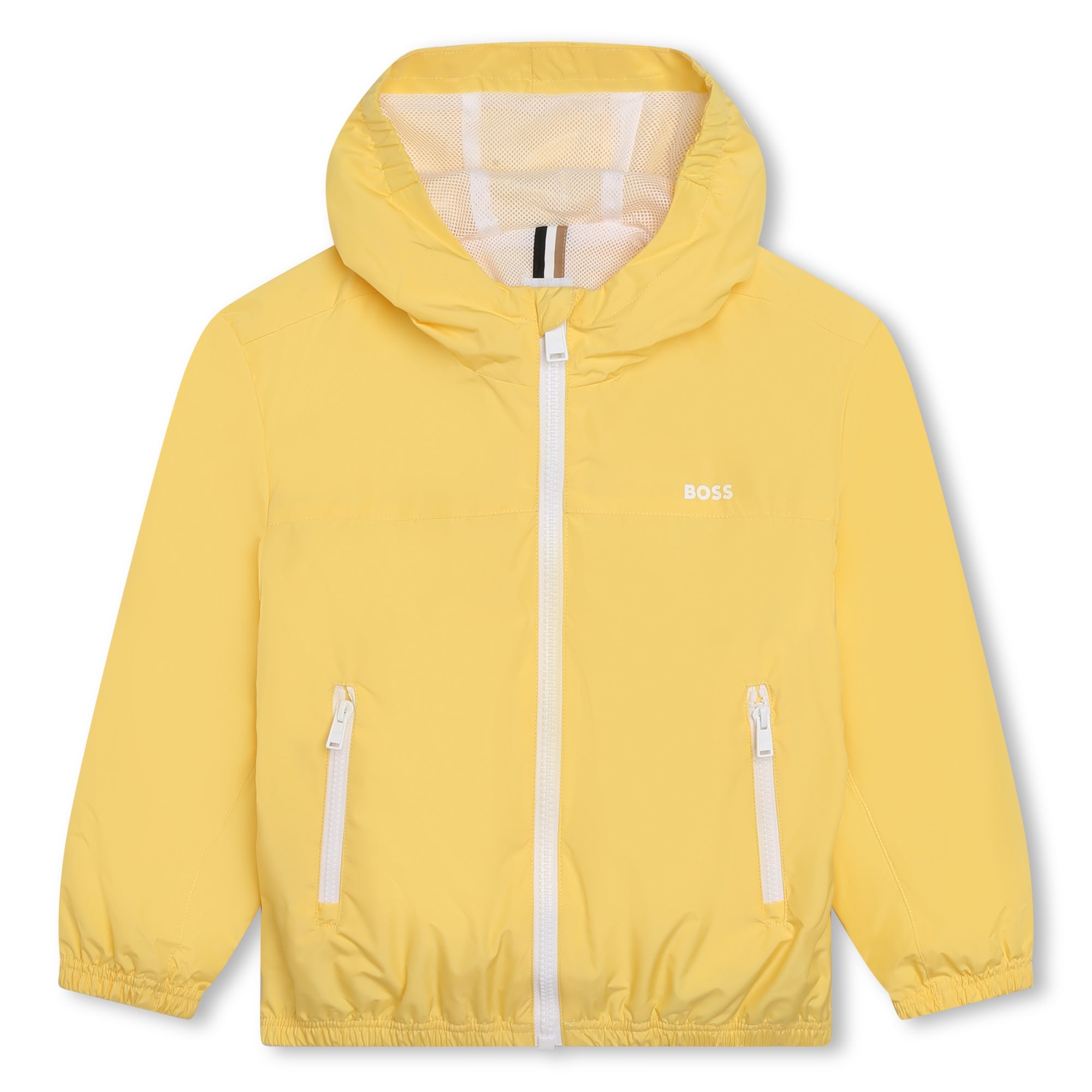 Hugo Boss Boys Yellow Hooded Windbreaker J26495-528