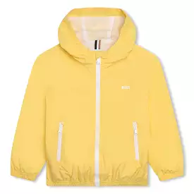 Hugo Boss Boys Yellow Hooded Windbreaker J26495-528