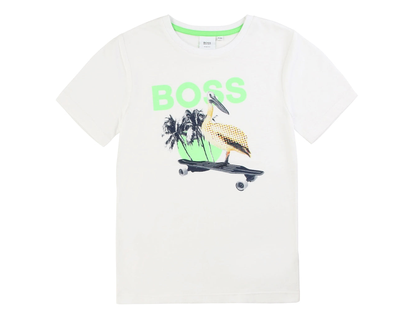 Hugo Boss Kids White Crew Neck T-Shirt