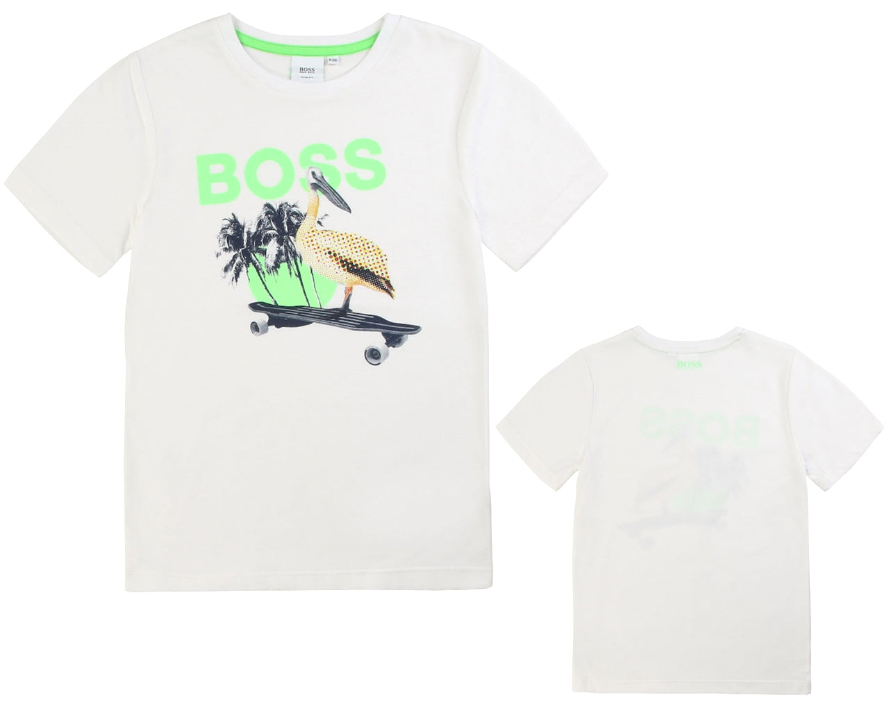 Hugo Boss Kids White Crew Neck T-Shirt