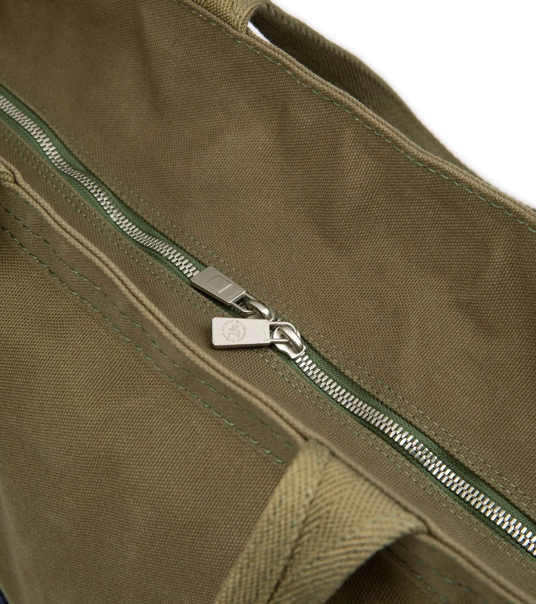 Ichizawa Hanpu Trunk Large Zip Weekender Navy Olive