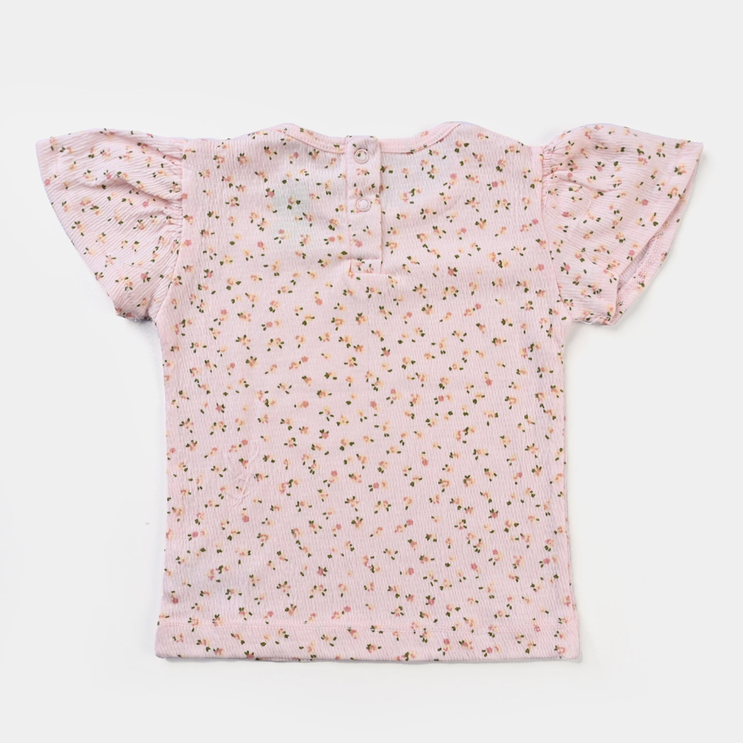 Infant Girls Pink Floral Cotton Jersey 2 Piece Set