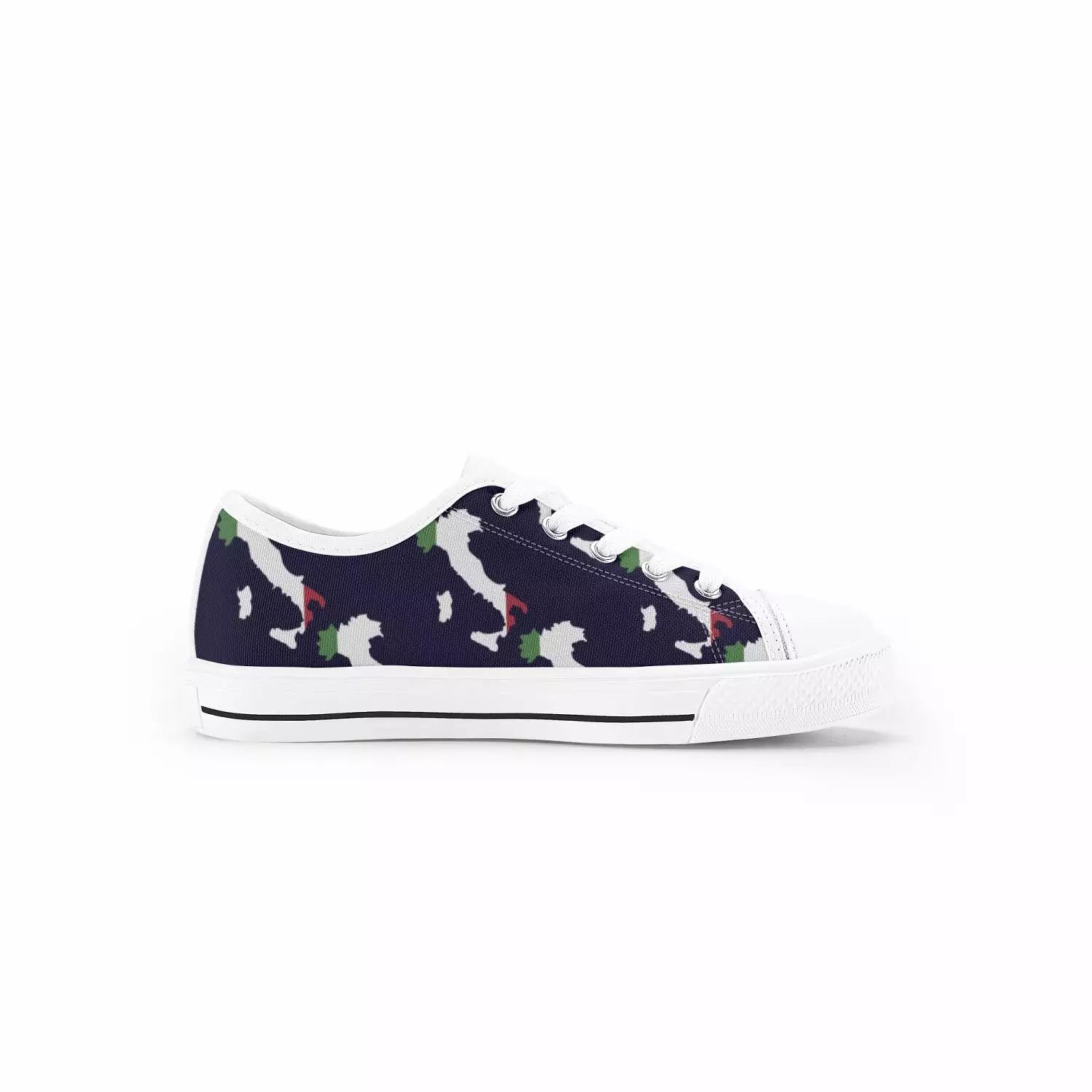 Italian Map Kids' Low-Top Shoes