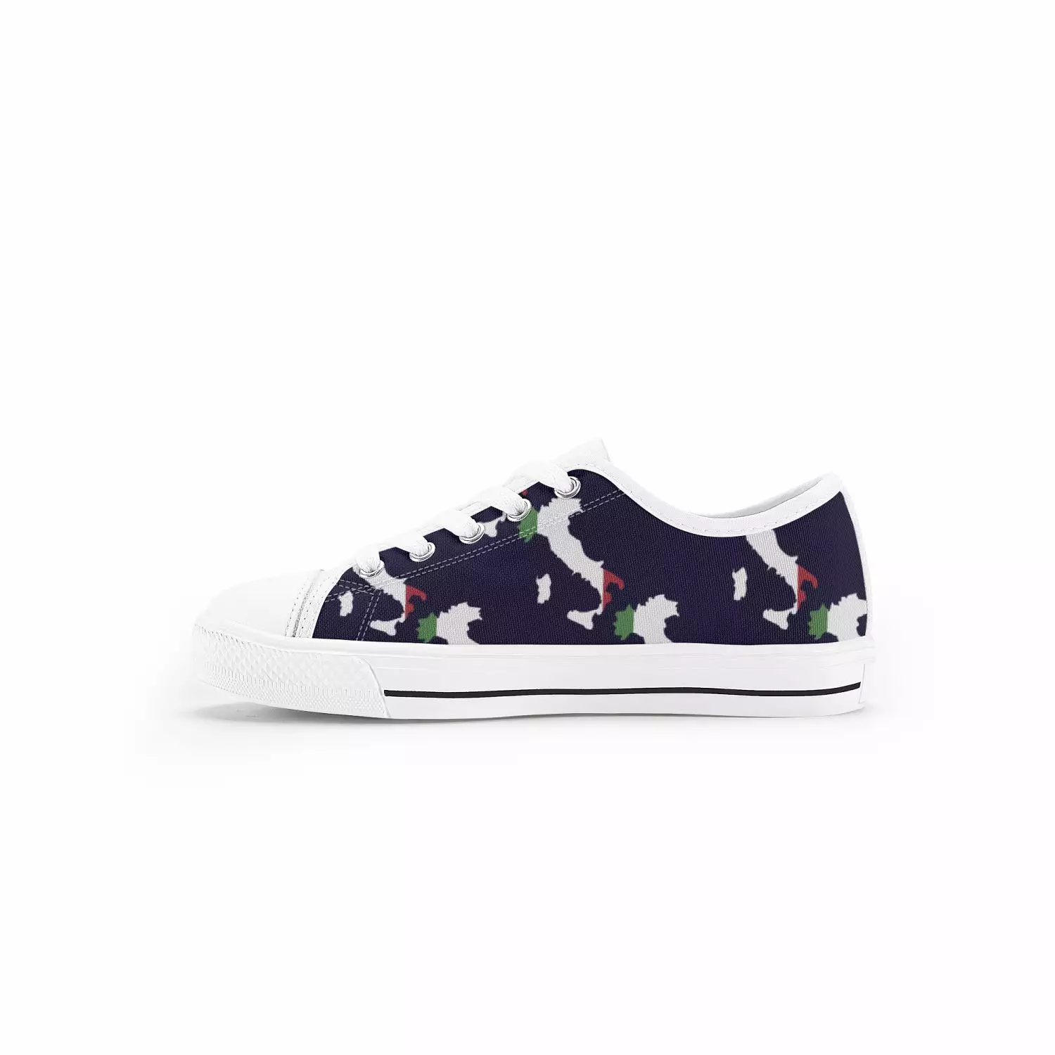 Italian Map Kids' Low-Top Shoes