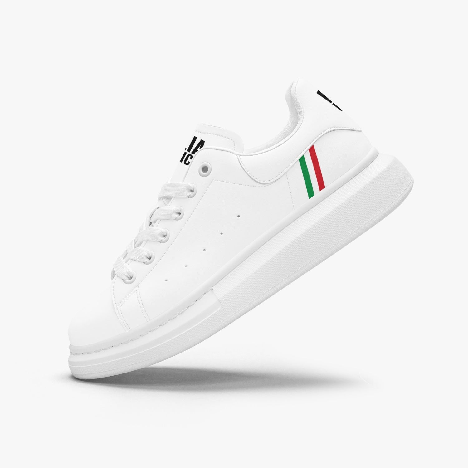 Italian Stripe Leather Oversized Sneakers Italia District