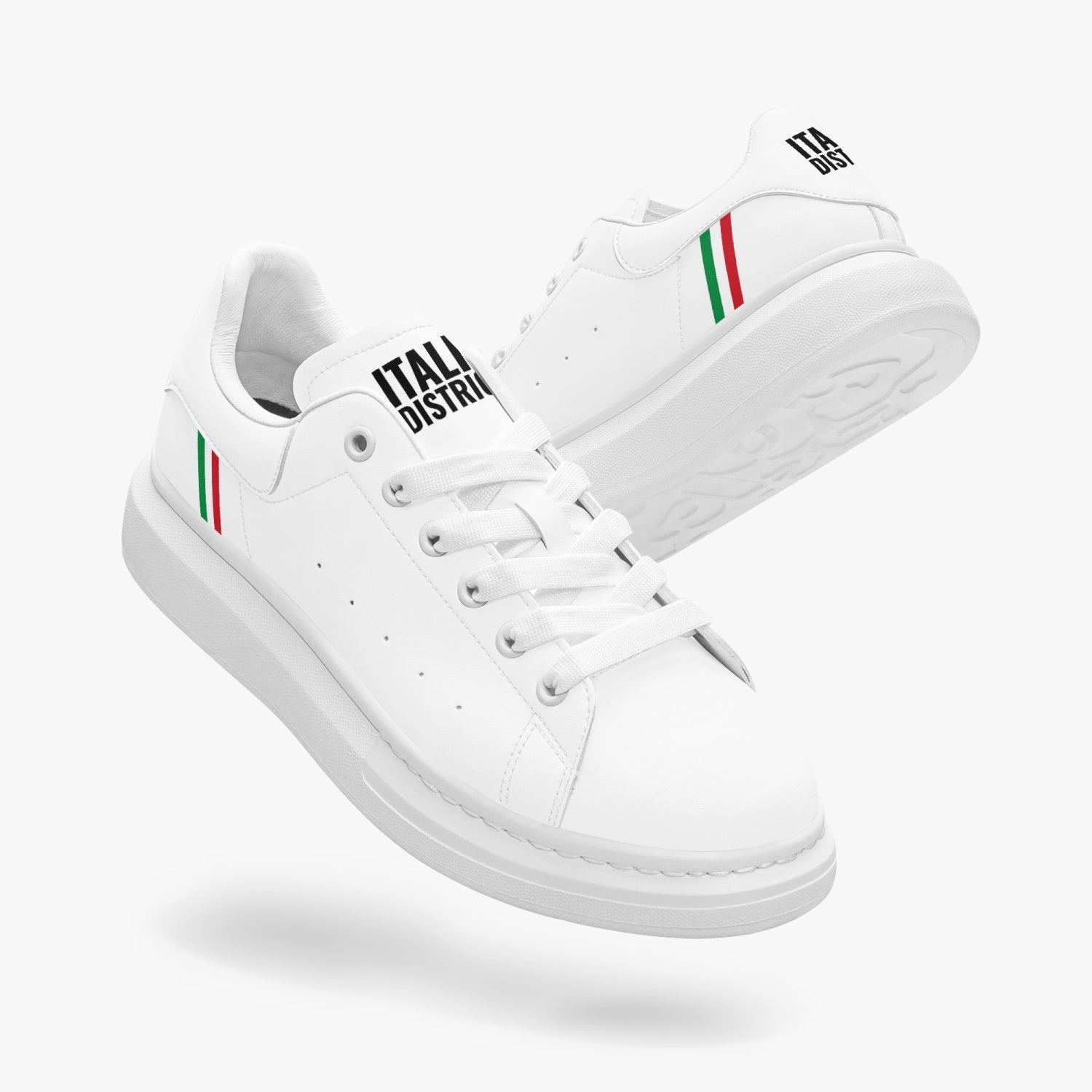 Italian Stripe Leather Oversized Sneakers Italia District