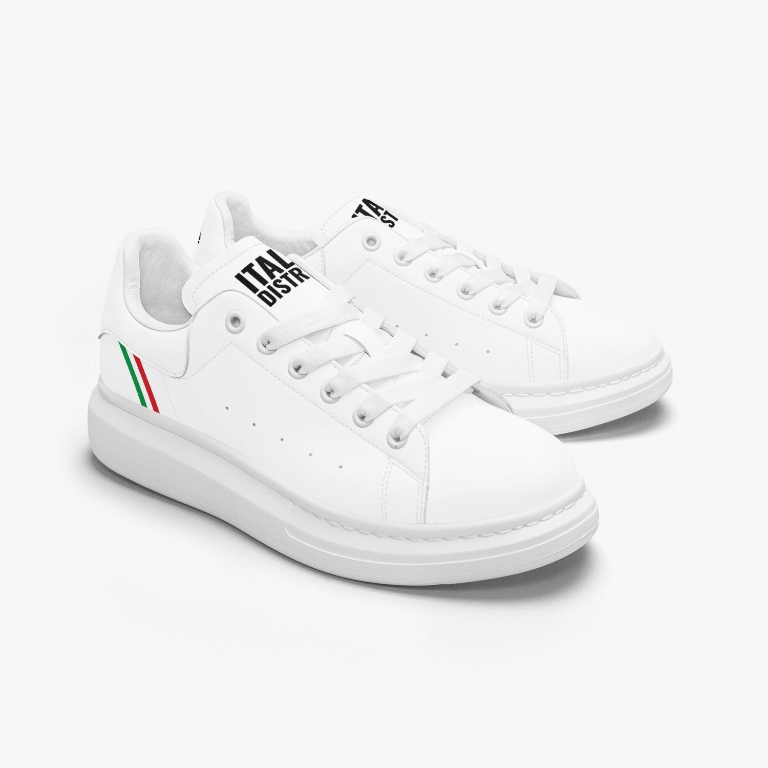 Italian Stripe Leather Oversized Sneakers Italia District