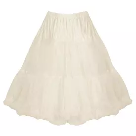 Ivory Vintage Rockabilly 50s Petticoat Skirt with Extra Volume