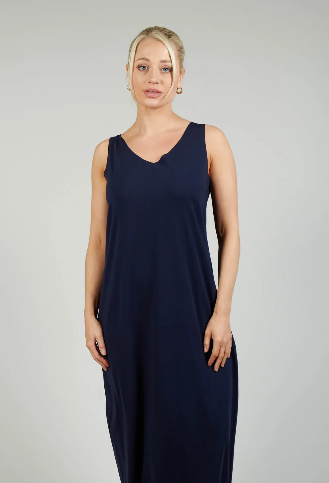 Jersey Vest Dress in Blue