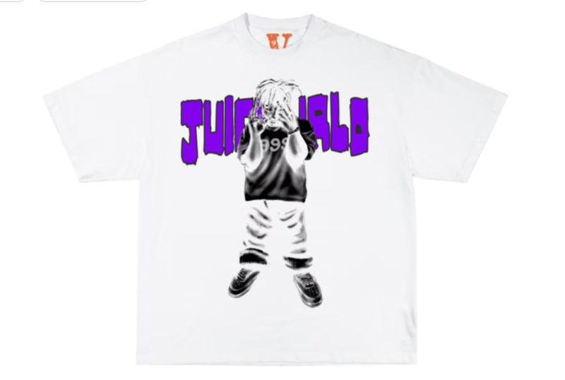 Juice Wrld Vlone Man of the Year T-shirt White/Purple