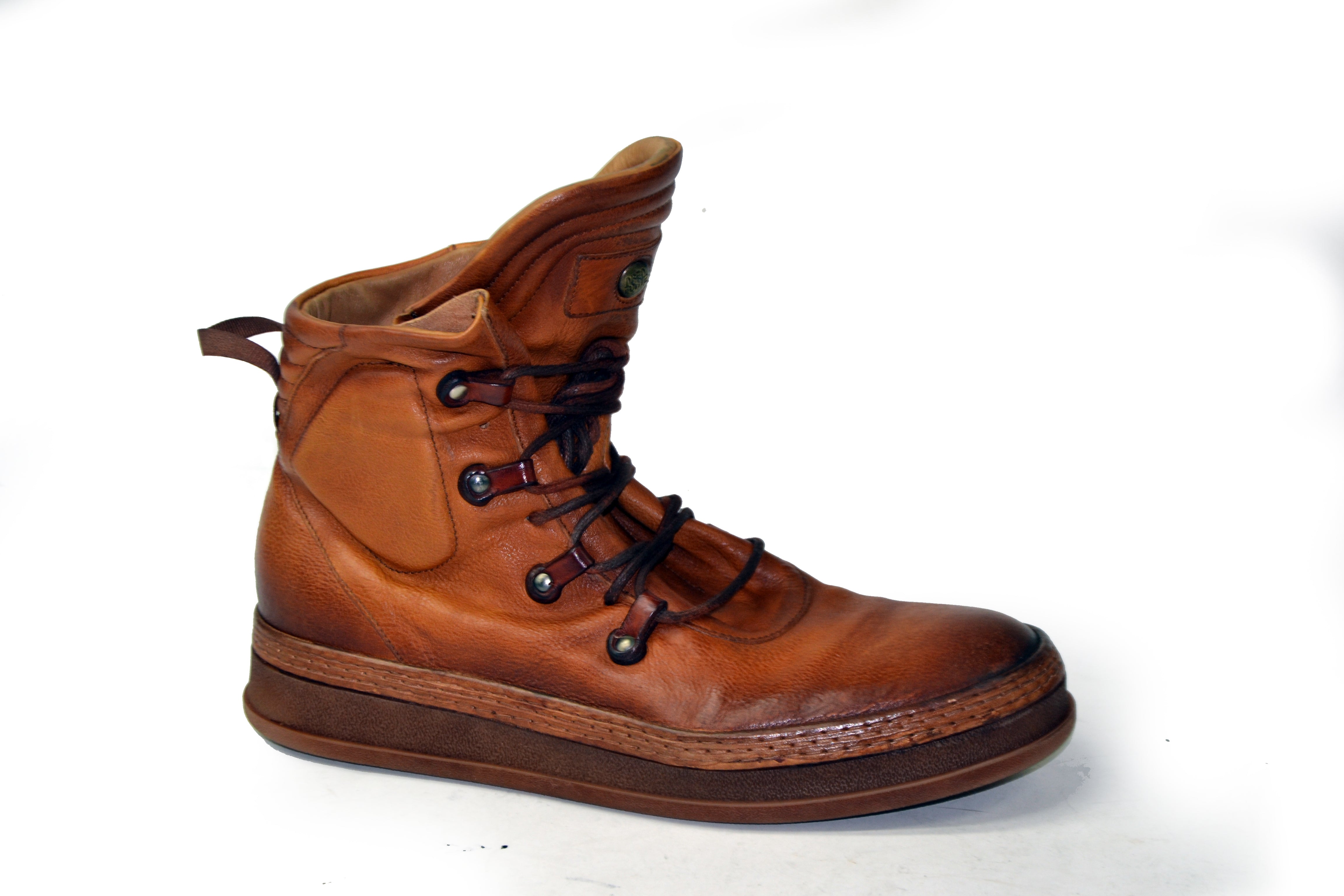 Kareem leather high-top sneakers