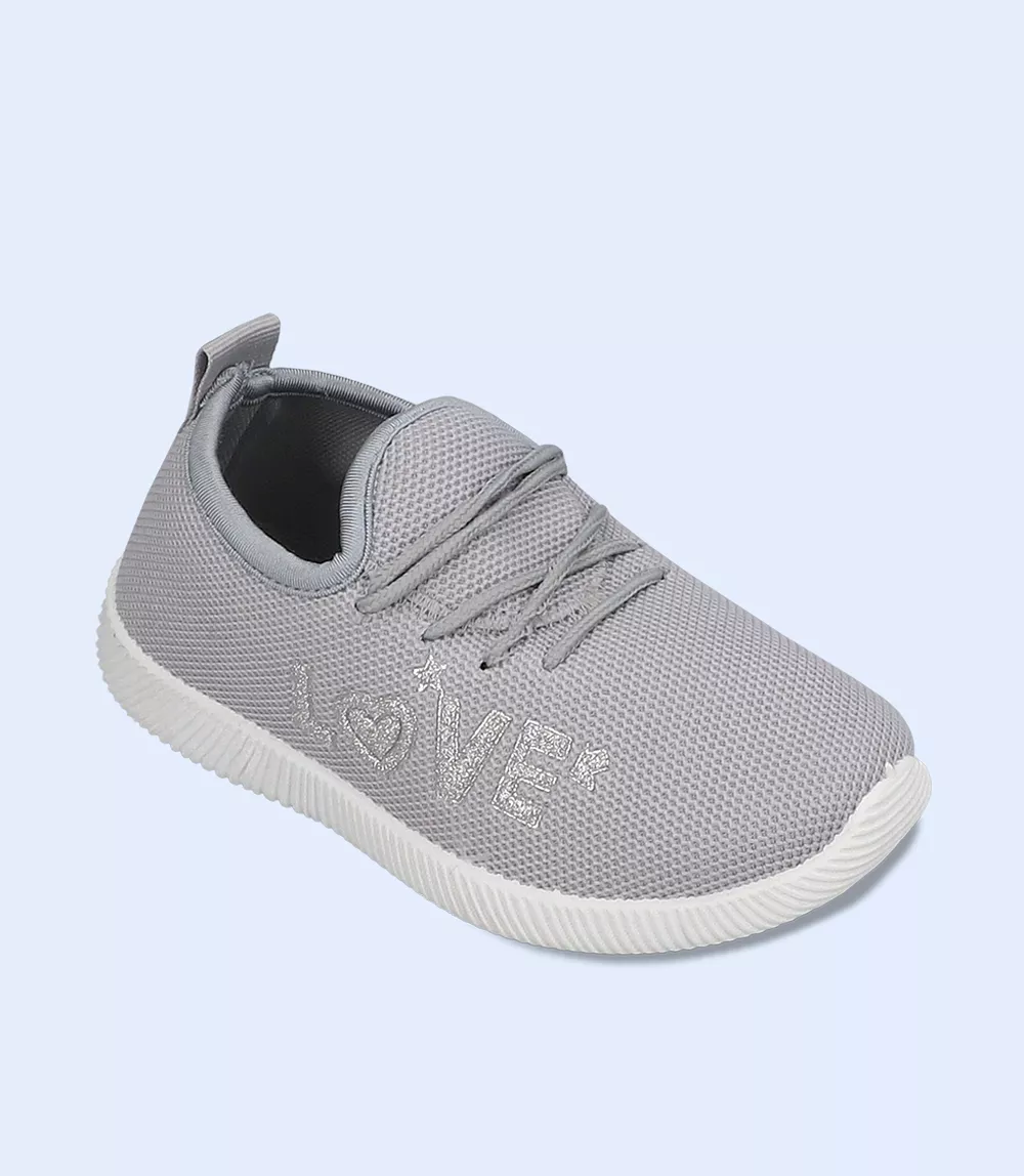 KG0087 Grey Girls Casual Sneakers