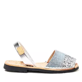 Kids Glitter Menorcan Sandal - Iker 1363