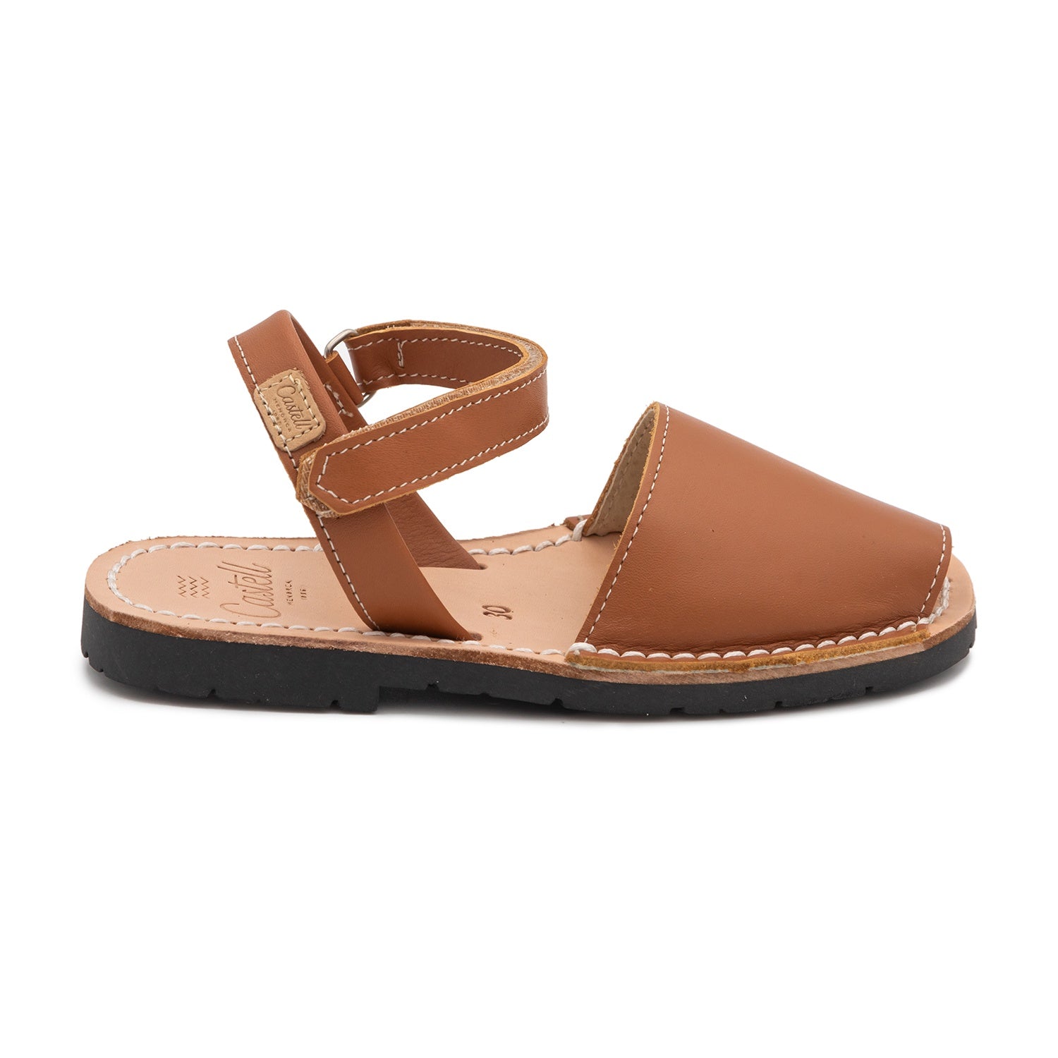 Kids Leather Menorcan Sandal - Iker 1002 Ciervo Piso