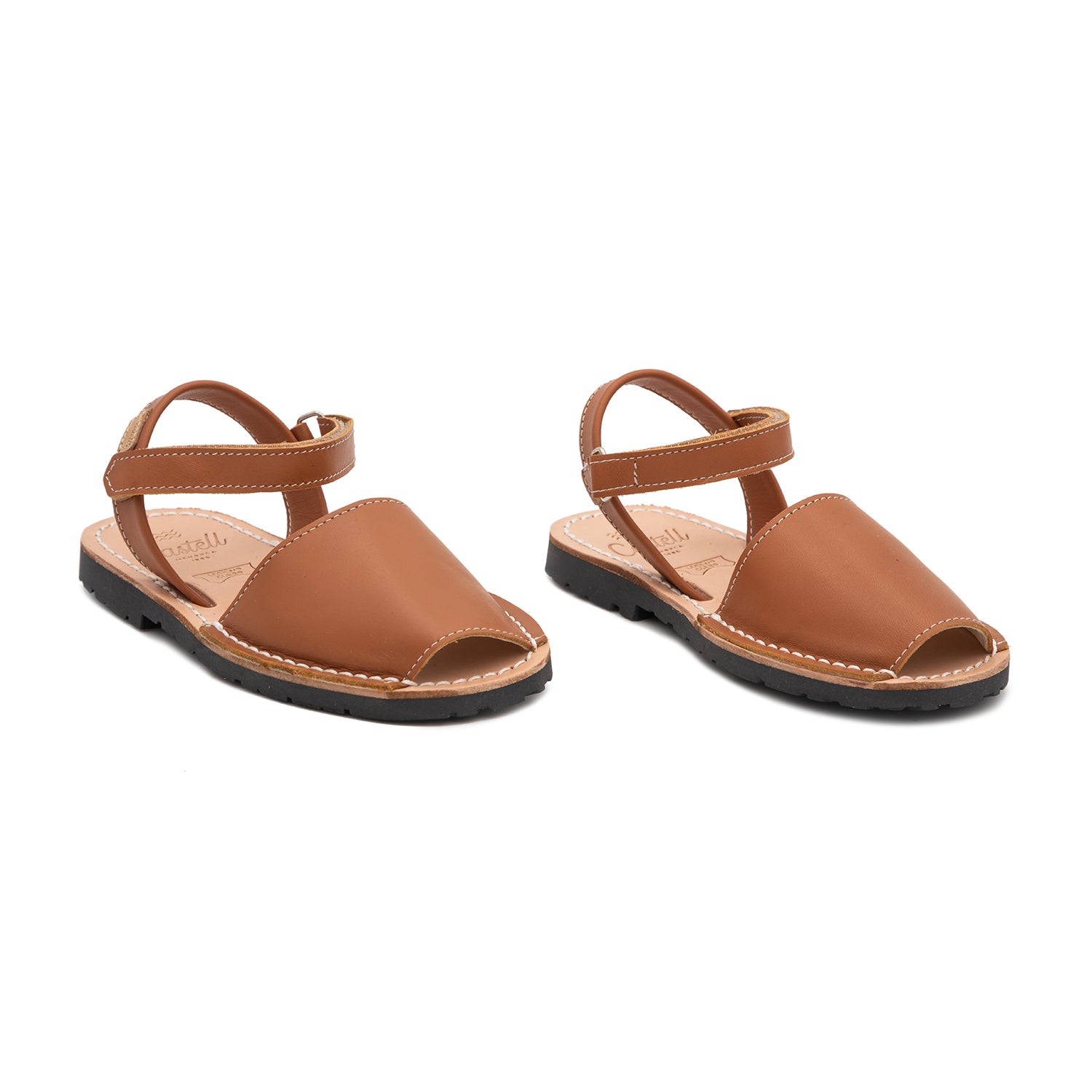 Kids Leather Menorcan Sandal - Iker 1002 Ciervo Piso