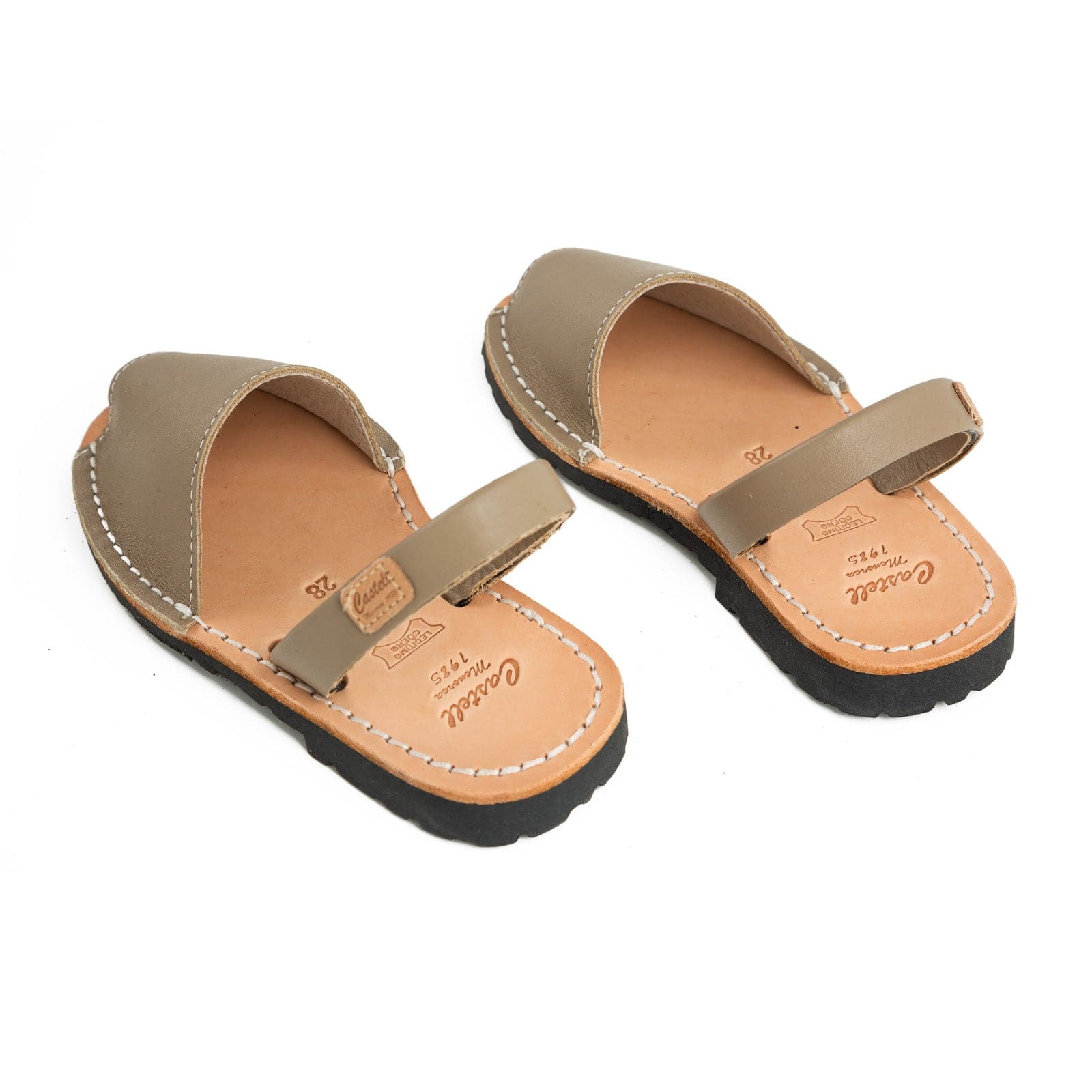 Kids Leather Menorcan Sandals - Iker 1097 Tuscany