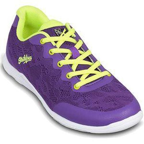 KR Purple Yellow Bowling Shoes