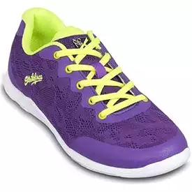 KR Purple Yellow Bowling Shoes