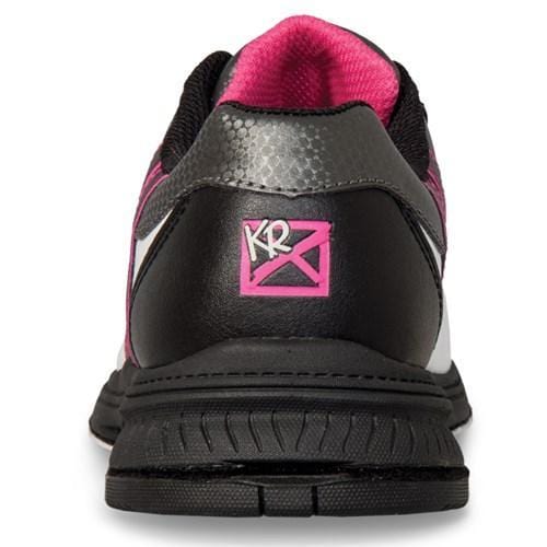 KR Womens White/Black/Pink Bowling Shoes