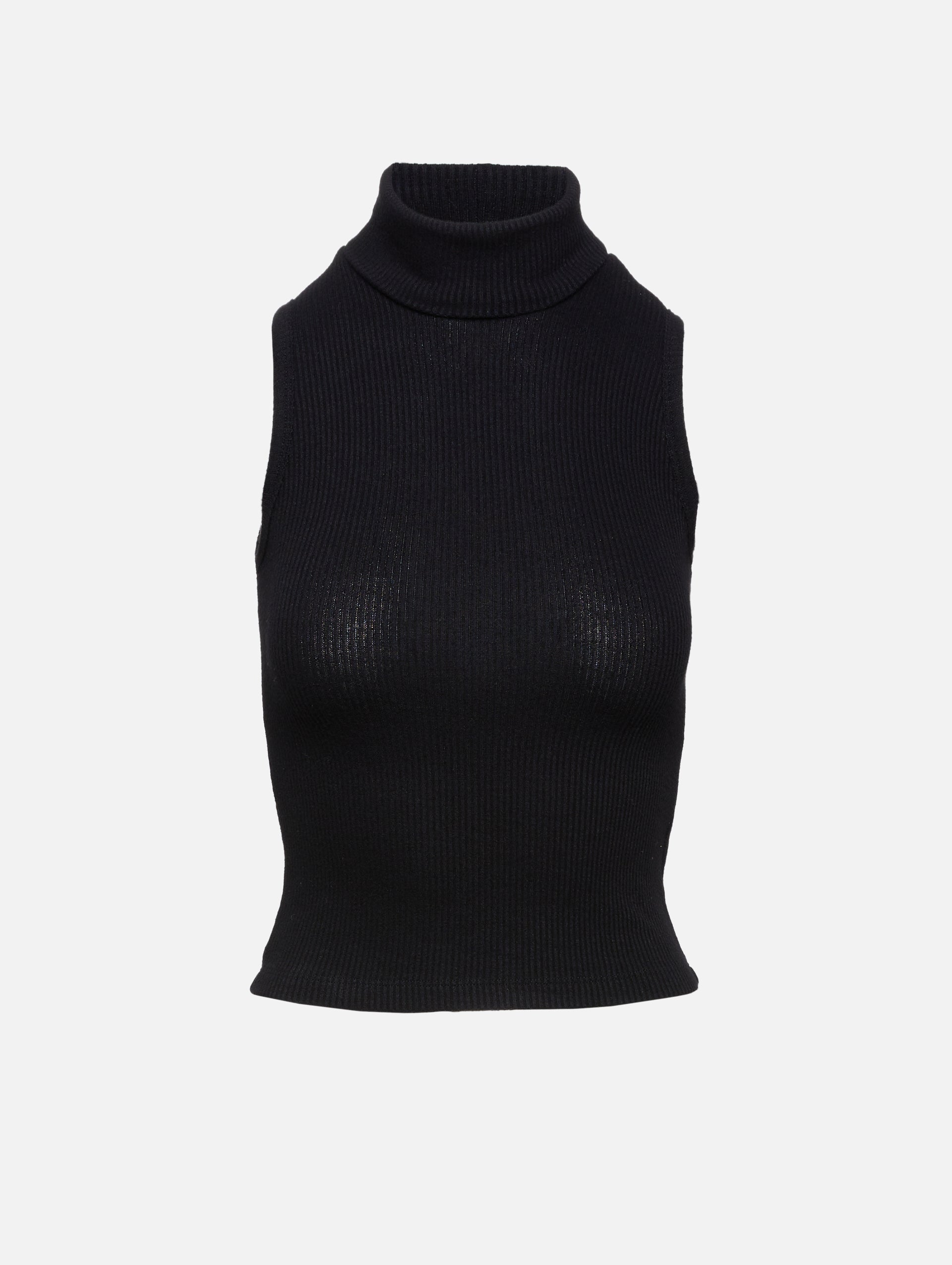 Krista Sleeveless Turtleneck Blouse