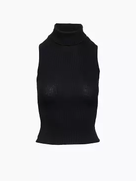 Krista Sleeveless Turtleneck Blouse