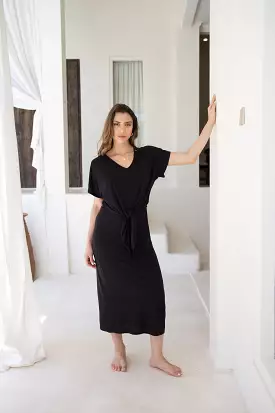 Lana Black Midi Dress