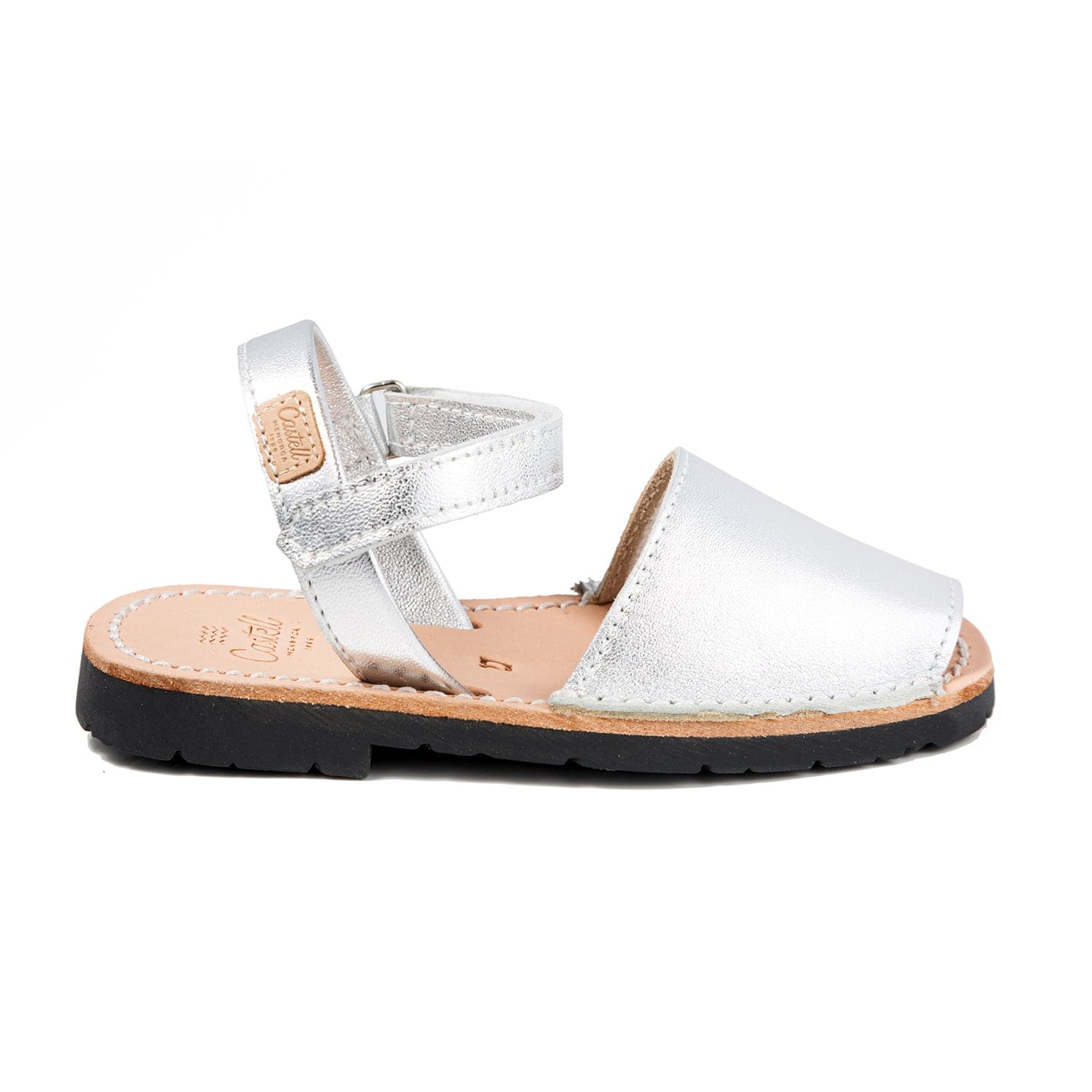 Leather Kids Menorcan Sandal Iker 1002 Metallic