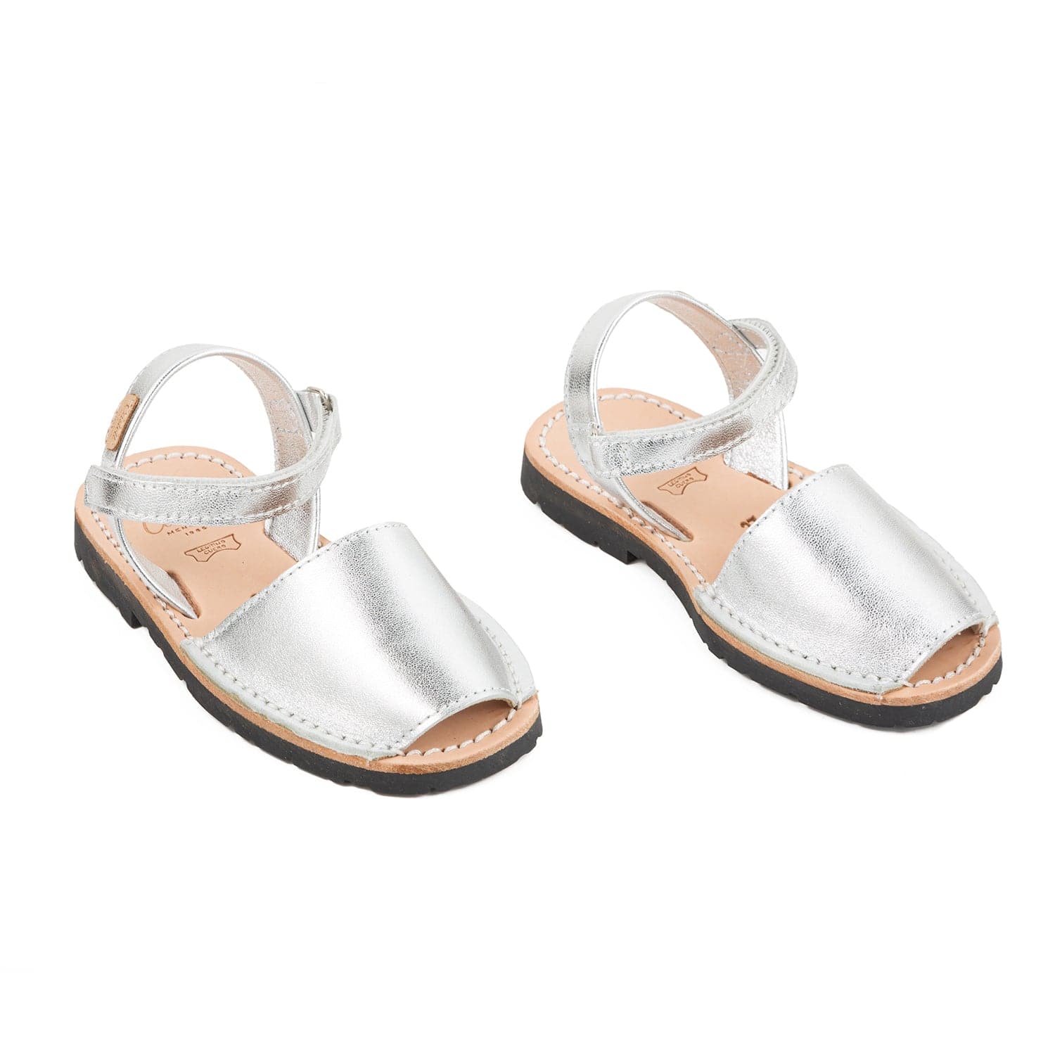 Leather Kids Menorcan Sandal Iker 1002 Metallic