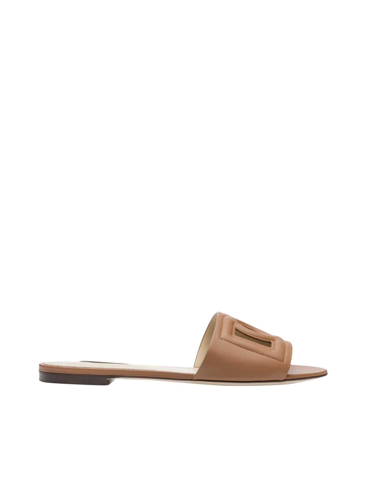 Leather sandals with intricate cut-out design