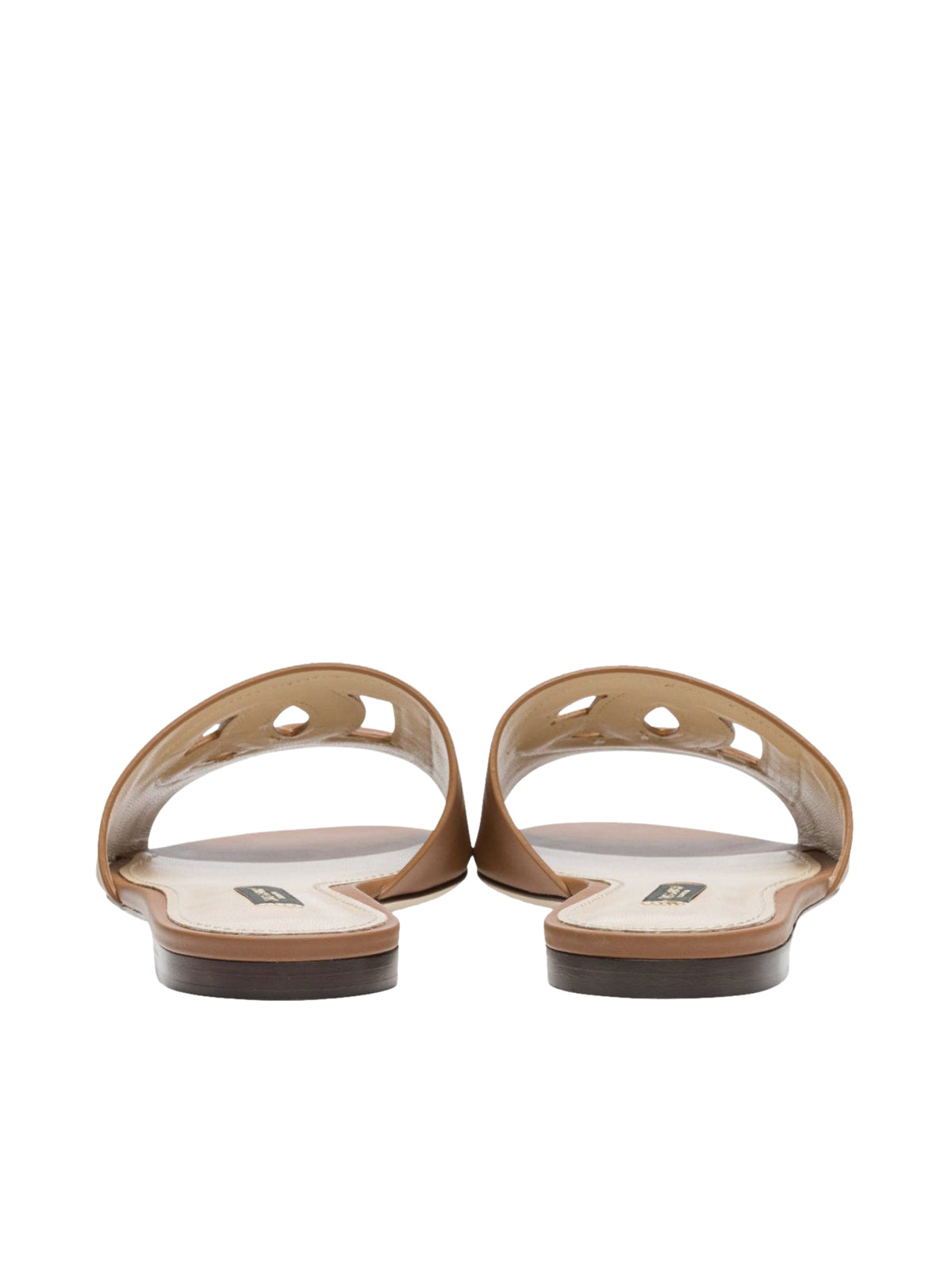 Leather sandals with intricate cut-out design