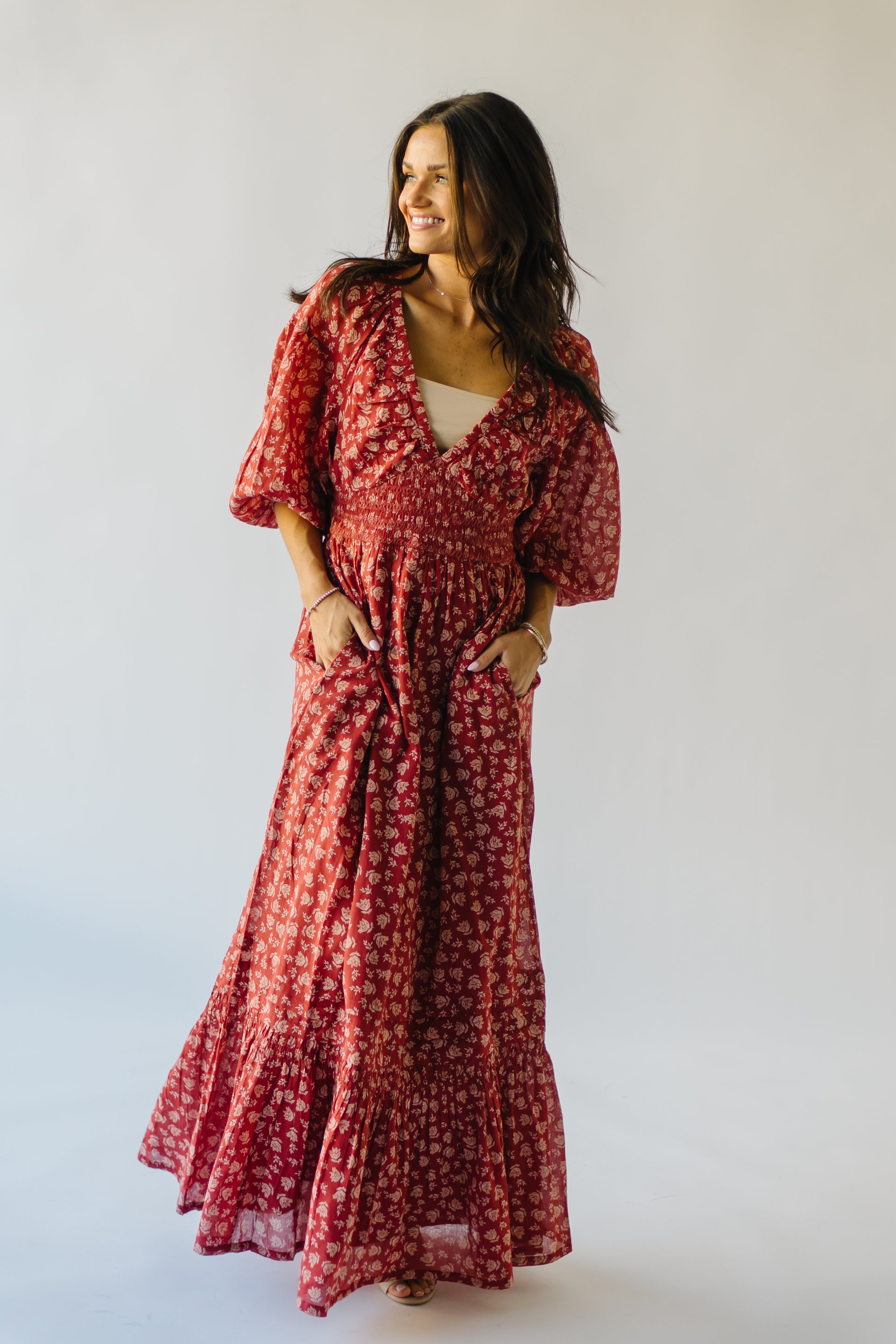 Lewiston Maxi Dress Antique Brick