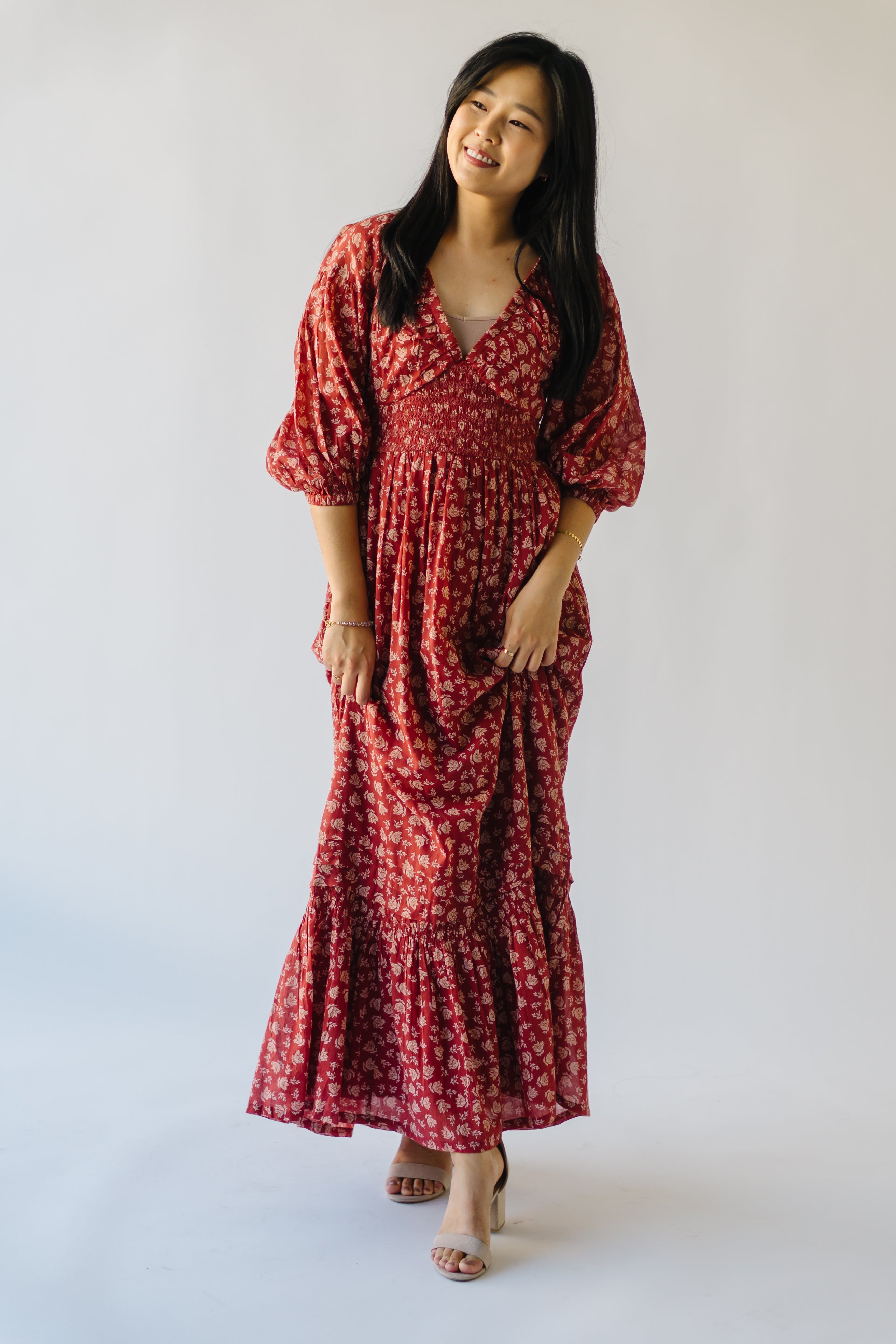 Lewiston Maxi Dress Antique Brick