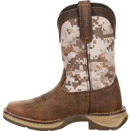 Durango Lil' Rebel Little Kids Desert Camo Western Boot