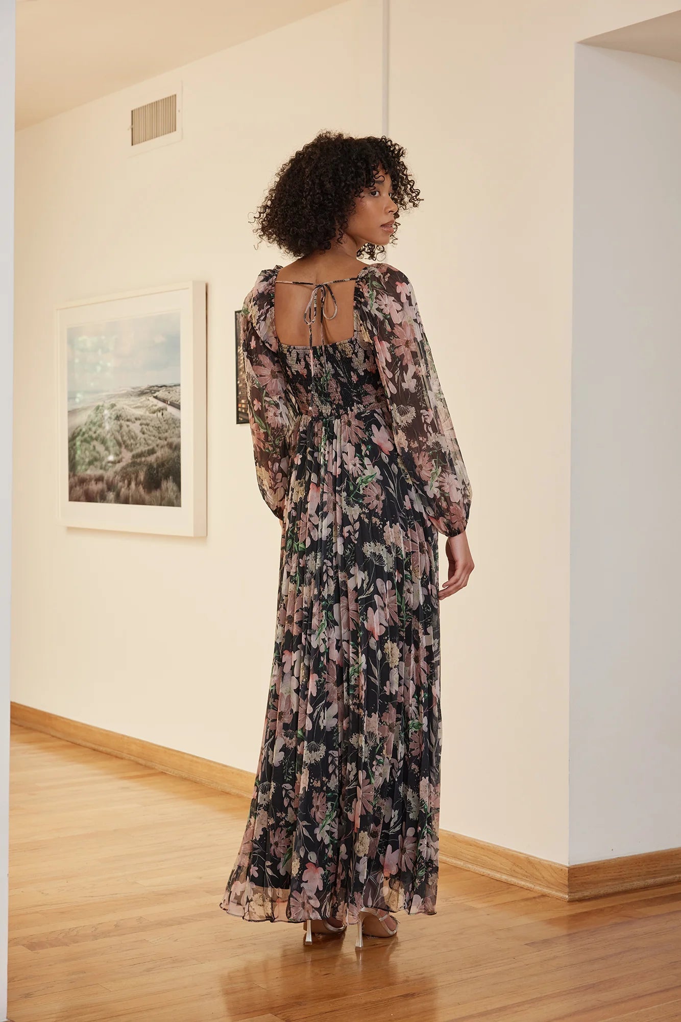 Lissie Dark Floral Maxi Dress