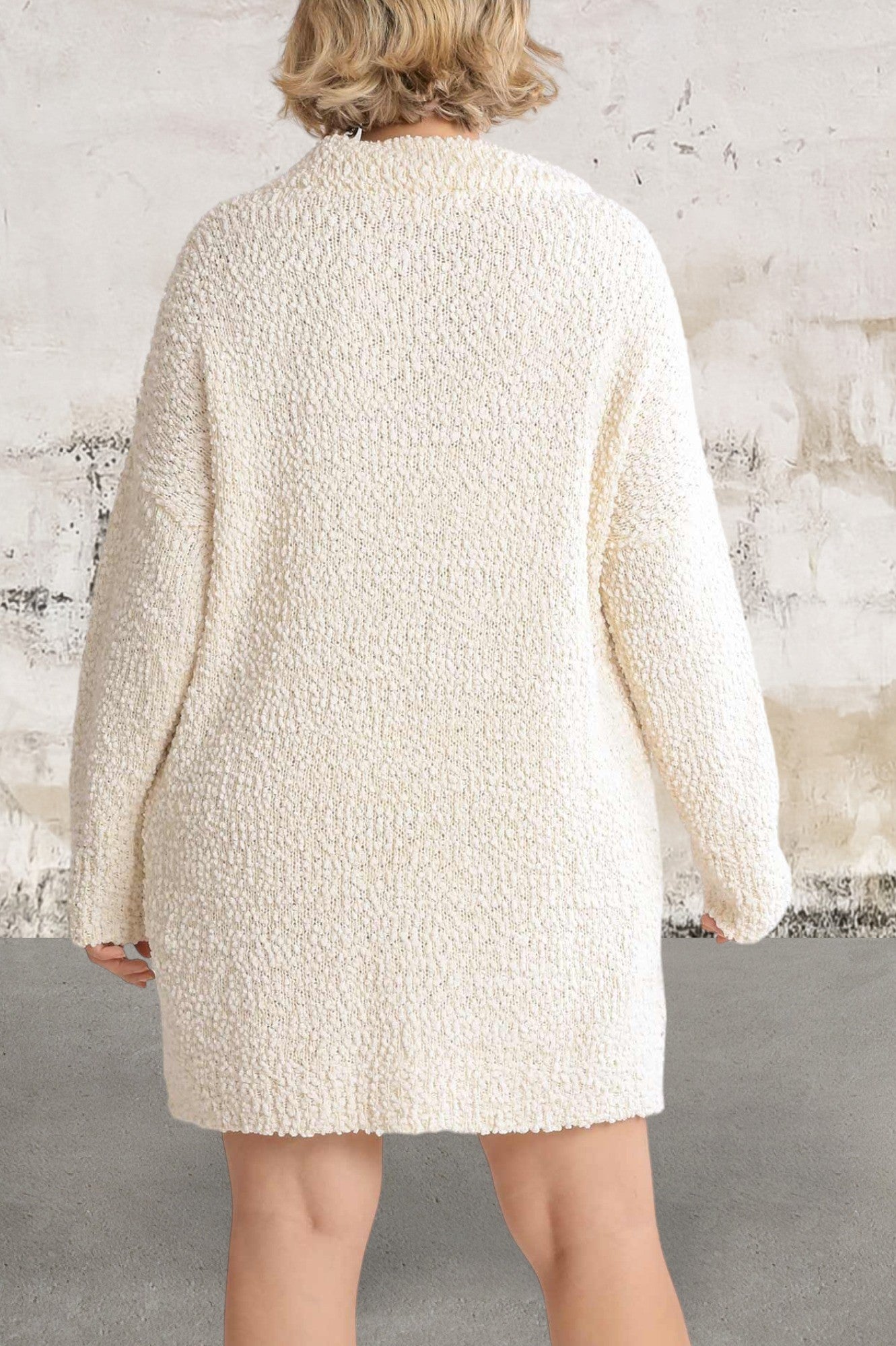 Longsleeve Bouclé Sweater Dress