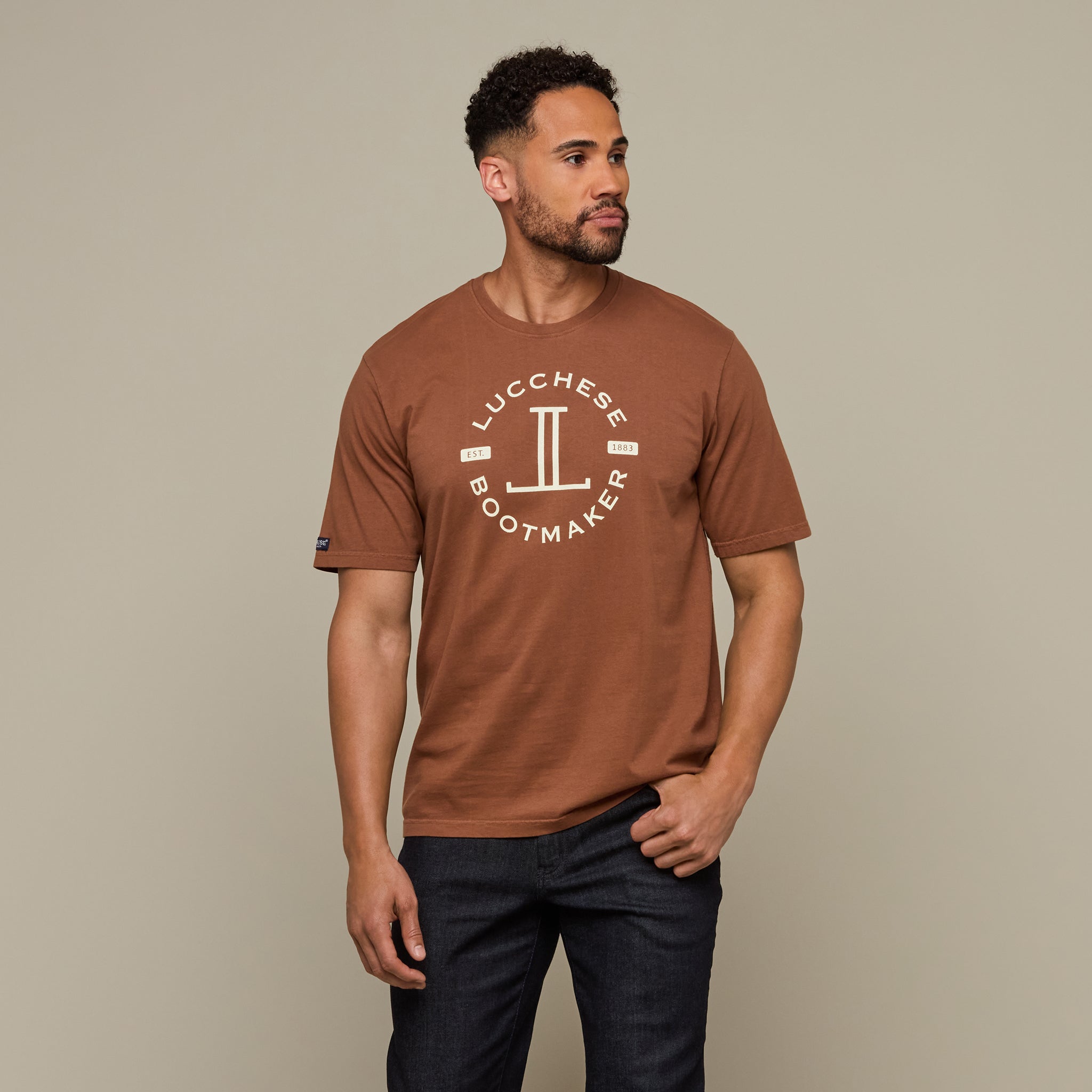 Lucchese Tobacco Badge T-Shirt