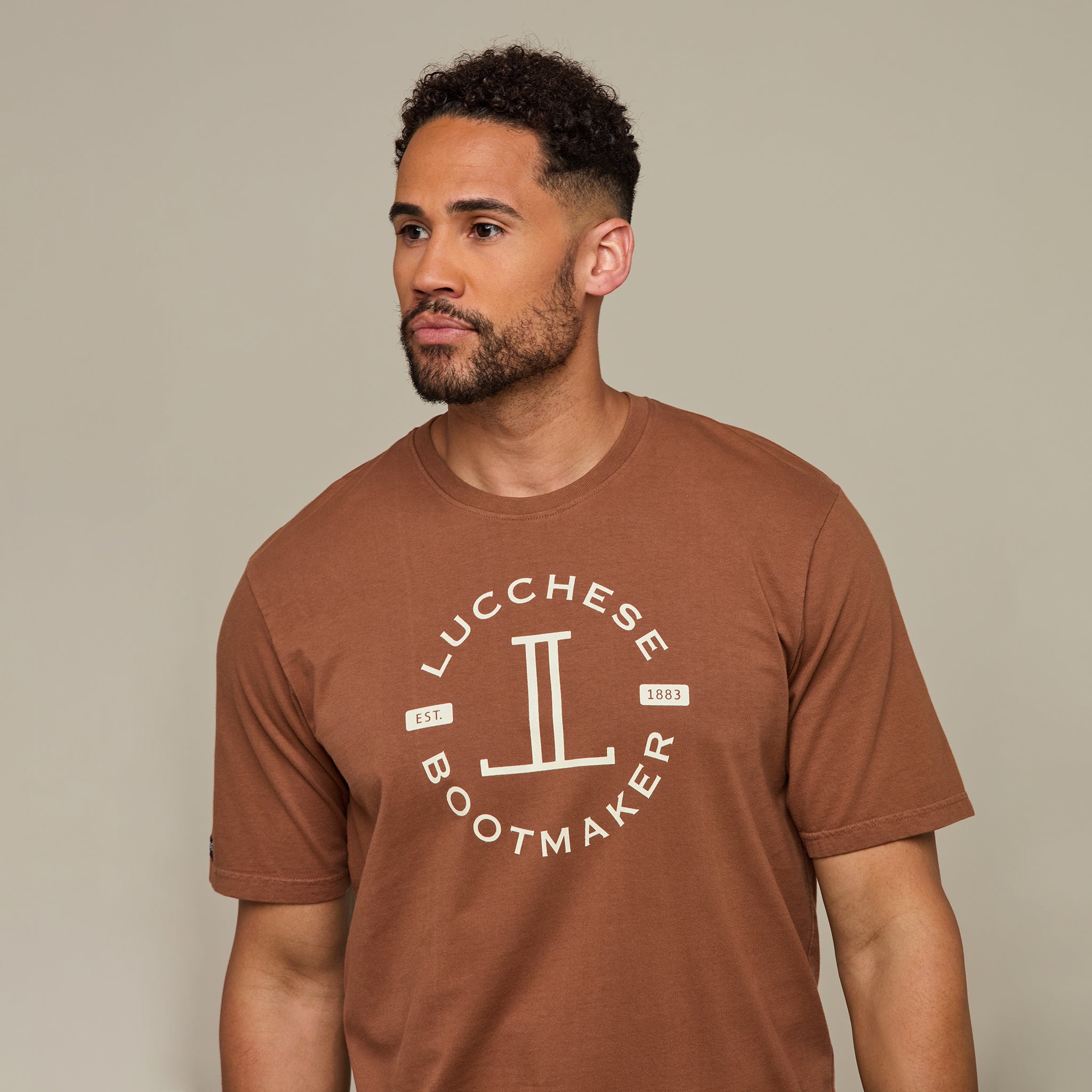 Lucchese Tobacco Badge T-Shirt